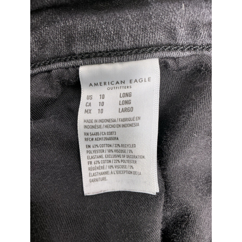 Womans American Eagle Dream Stretch Black Jeans 10 L - Picture 5 of 7